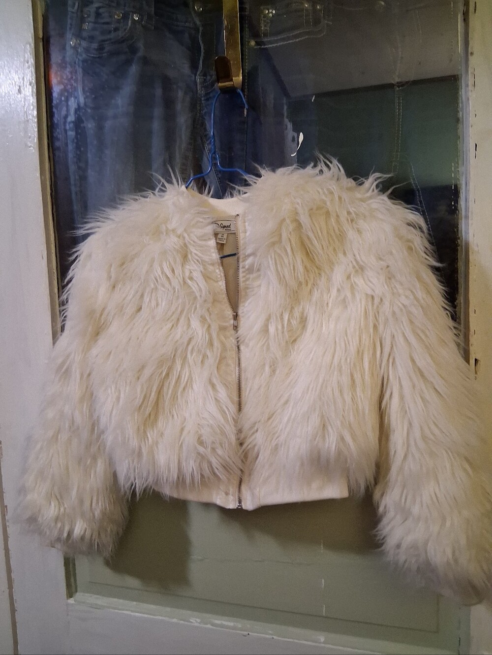 Faux Fur Cream Cropped Jacket - Chikdren - Picture 2 of 6